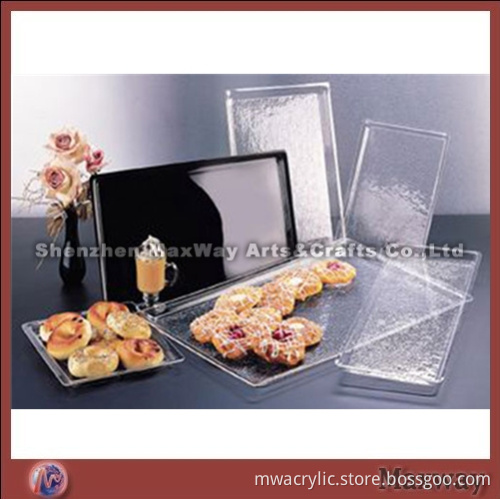 Skillful 4mm Thickness Lucite Bread Tray